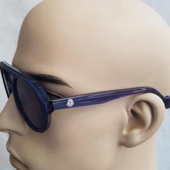 New Men's "MONCLER" Blue Frame Sunglasses - Picture 2 of 6